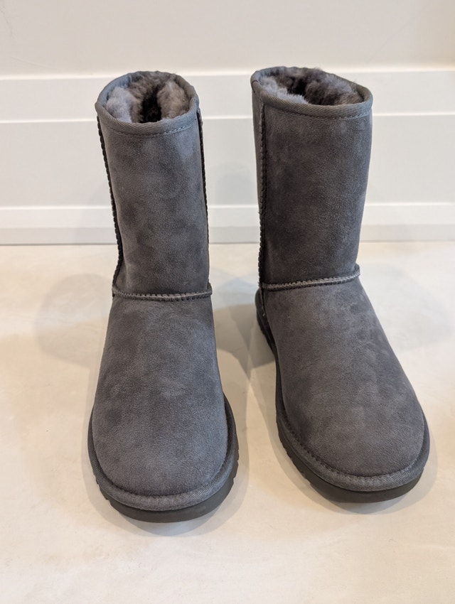 New UGG Australia Classic Short Sheepskin Boots Grey Size 6 - photo 4