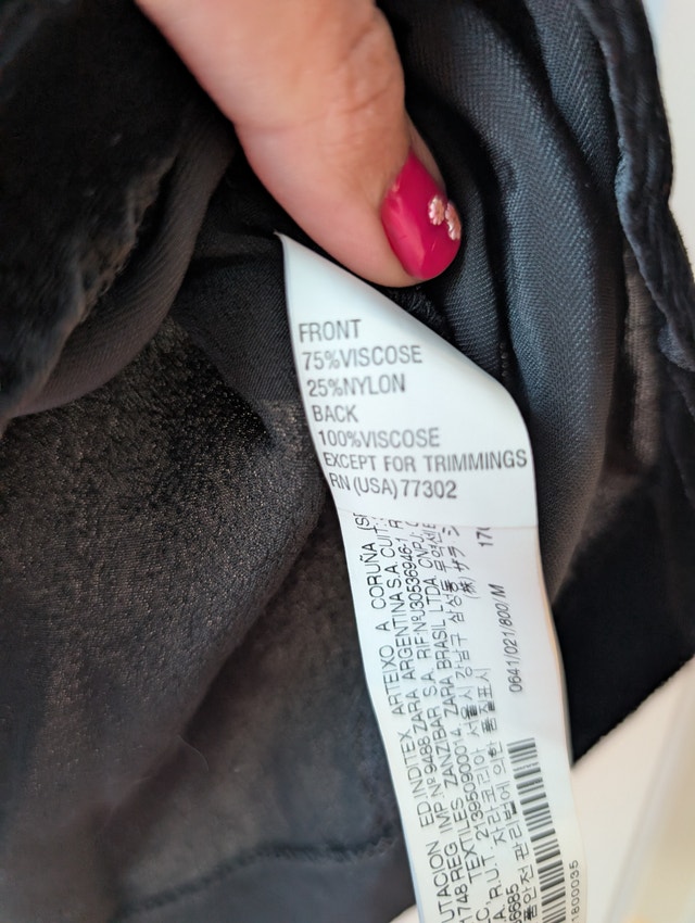Zara Basic Medium Black Velvet Rhinestone Bow Sleeveless Top - photo 3