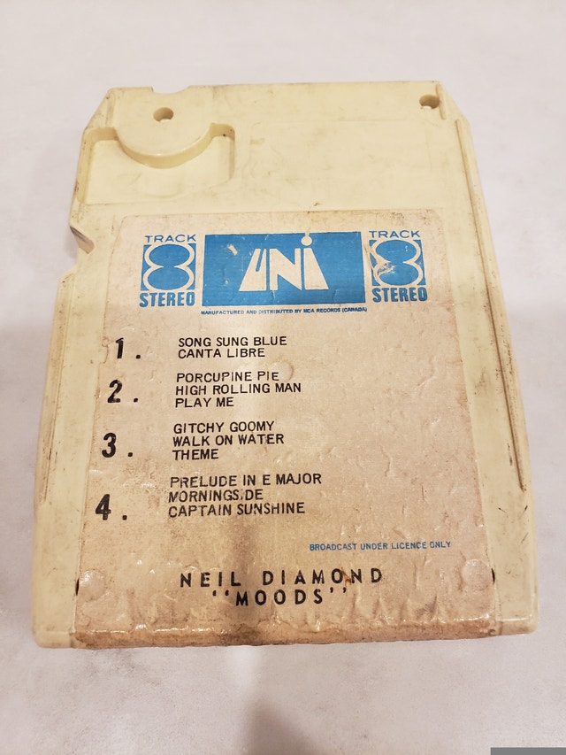 Neil Diamond: MOODS - 8 Track Tape - photo 2
