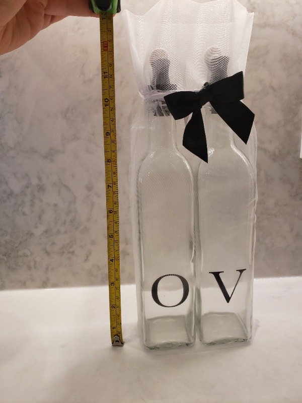 Olive Oil and Vinegar Glass Dispenser Set - photo 2
