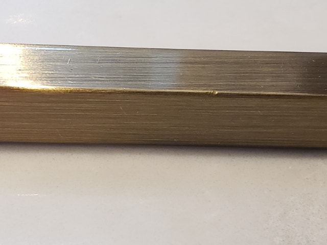 2 brushed bronze rectangular handles, drawer pulls - photo 4