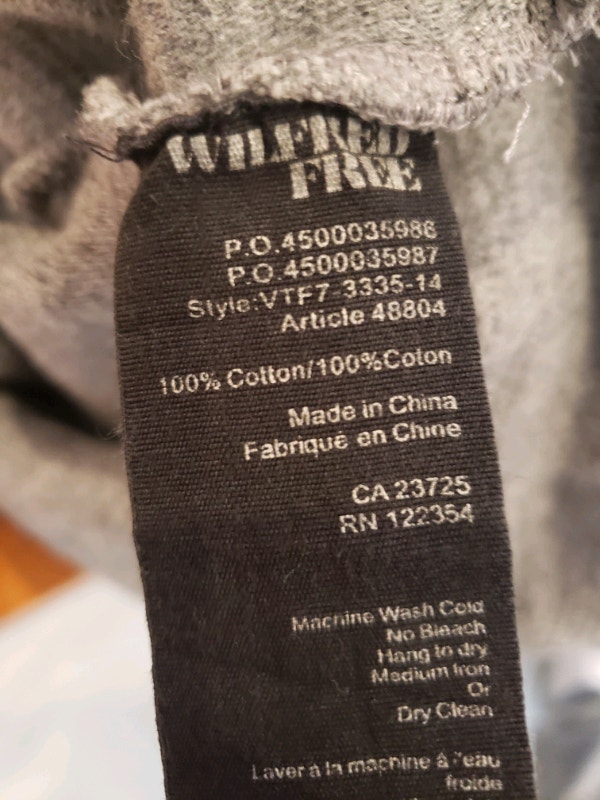 Wilfred Free Small Grey thick sweater with zipper on the side - photo 4
