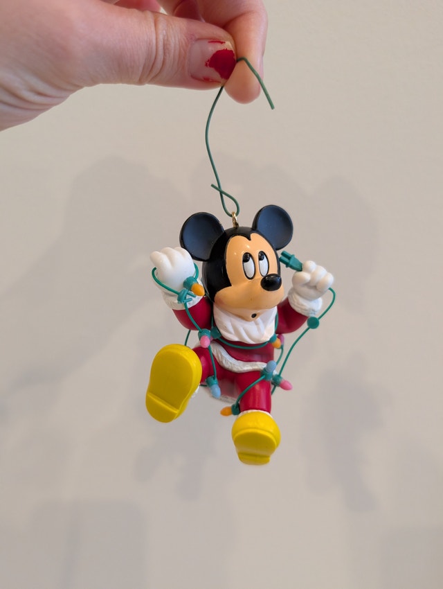 2 Vintage Disney MICKEY Christmas Magic Collectible Ornaments - photo 2