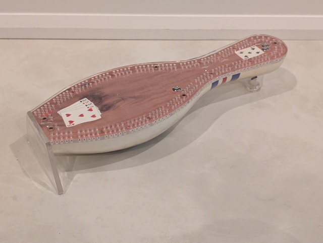 Unique Bowling Pin Cribbage Board