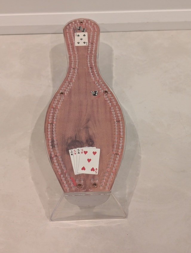 Unique Bowling Pin Cribbage Board - photo 2