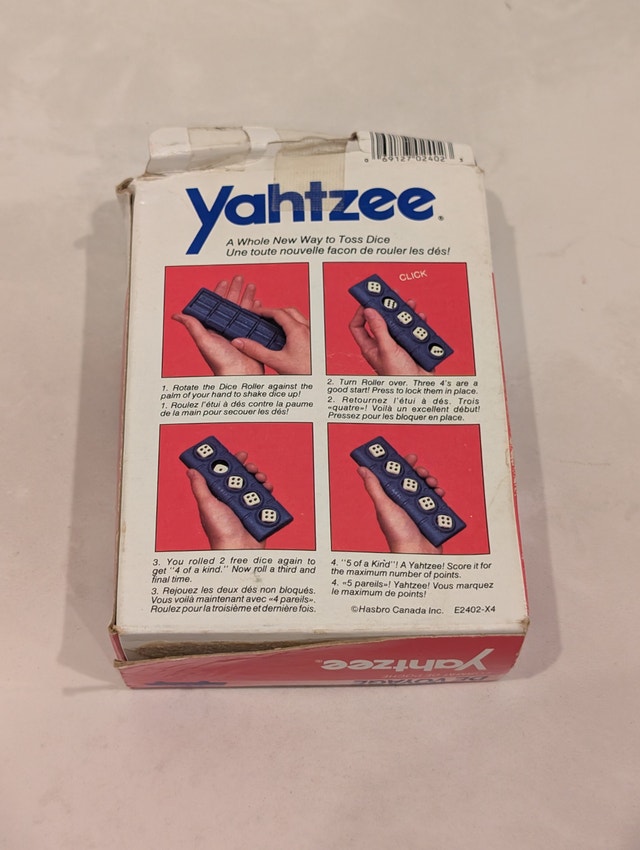 Vintage 1989 Milton Bradley Travel Yahtzee Game - photo 2
