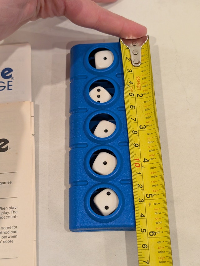 Vintage 1989 Milton Bradley Travel Yahtzee Game - photo 5
