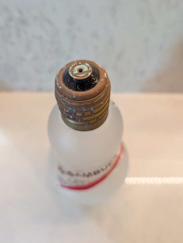 Vintage Sambuca Light Bulb Bottle - photo 4