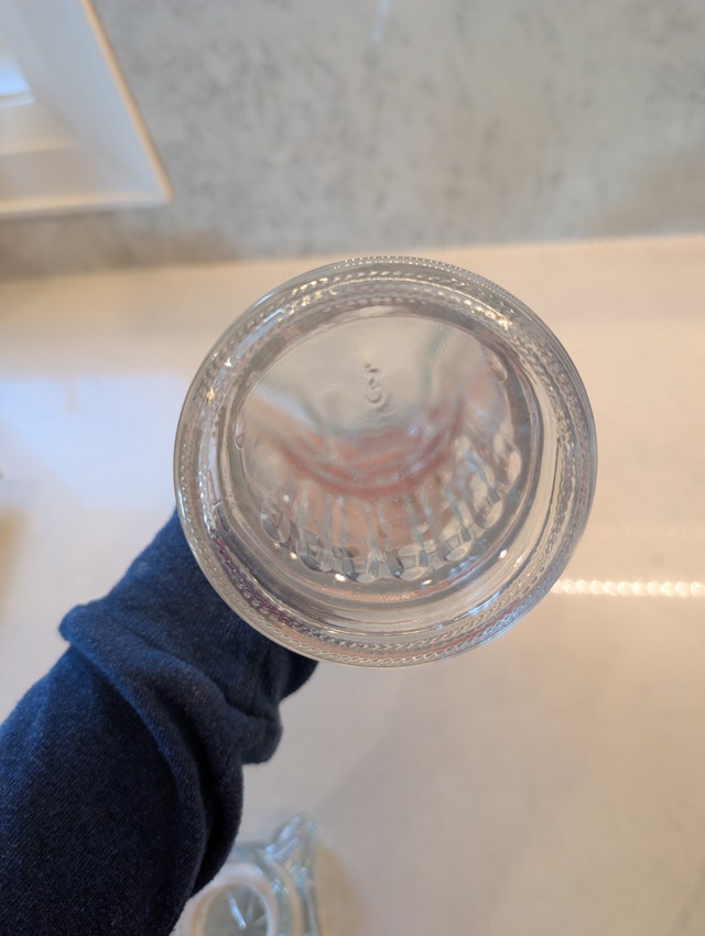 Vintage Martini & Rossi Style Glass Column Bottle - photo 5