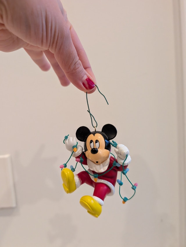 Vintage Disney Mickey Christmas Magic Ornament by Grolier