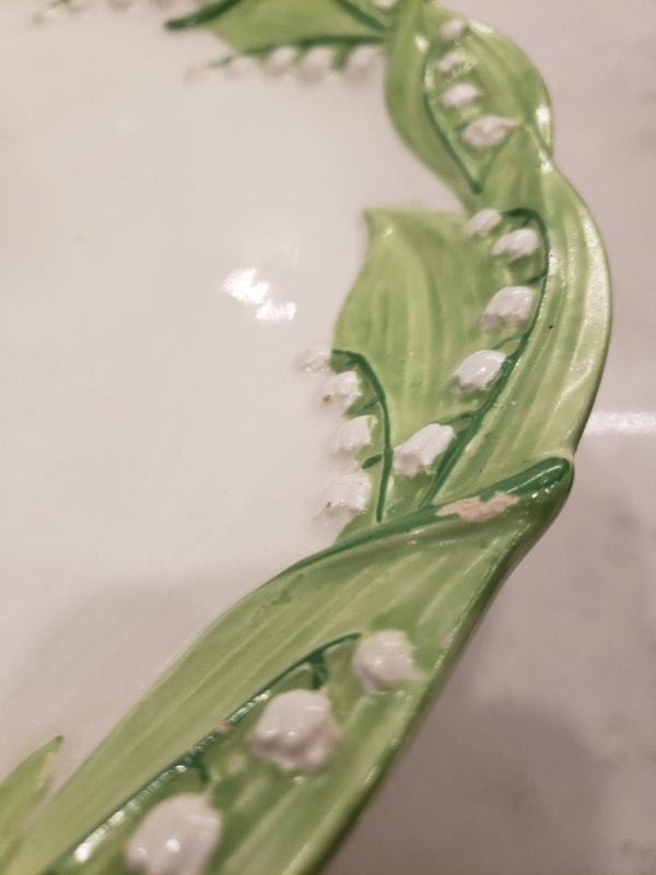 Lily of the Valley Ceramic Dessert Cake Stand - photo 4