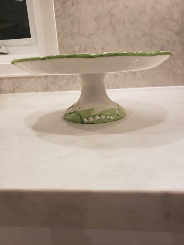 Lily of the Valley Ceramic Dessert Cake Stand - photo 5