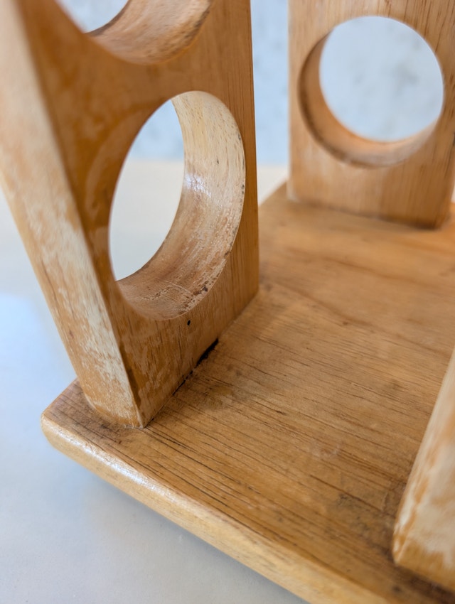 Vintage Winsome Wood Rotating Wooden Spice Rack with Glass Jars - photo 2
