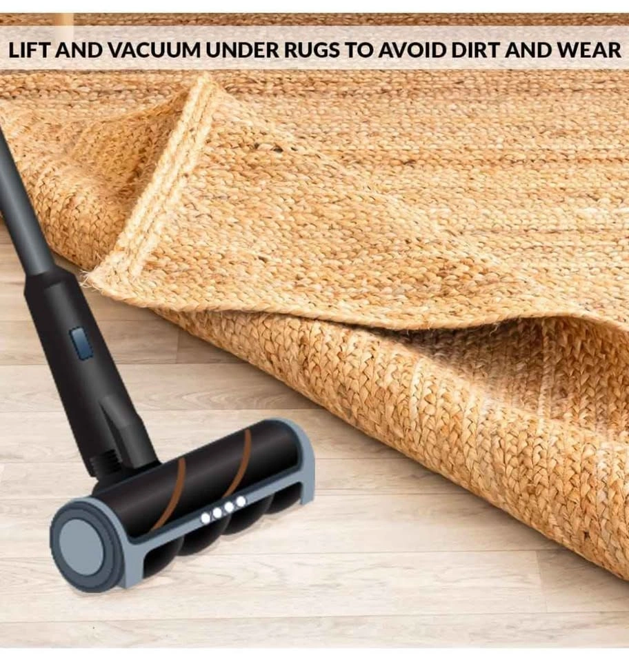 6ft Round Natural Jute Rug - Handwoven Braided Reversible - photo 3