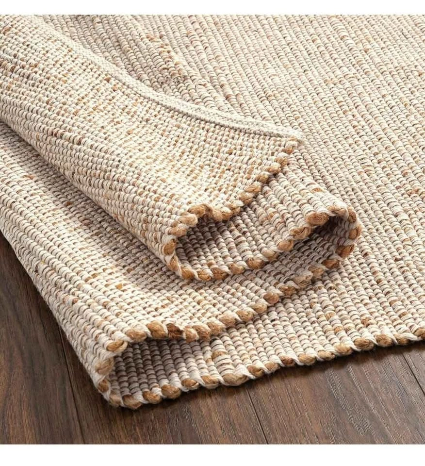 GRUHUM Jute Cotton Area Rug 9'x12' Rectangle - photo 4