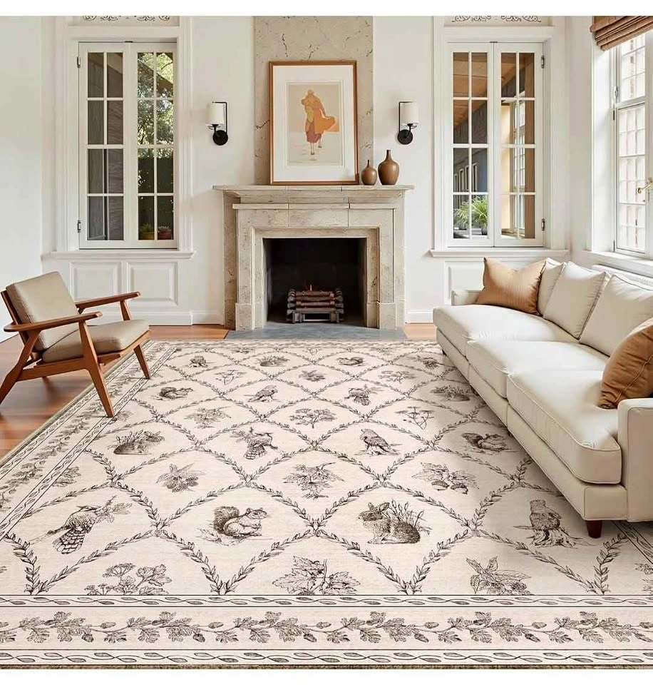 Brand new 8x10 Area Rug - Washable Vintage Boho Carpet