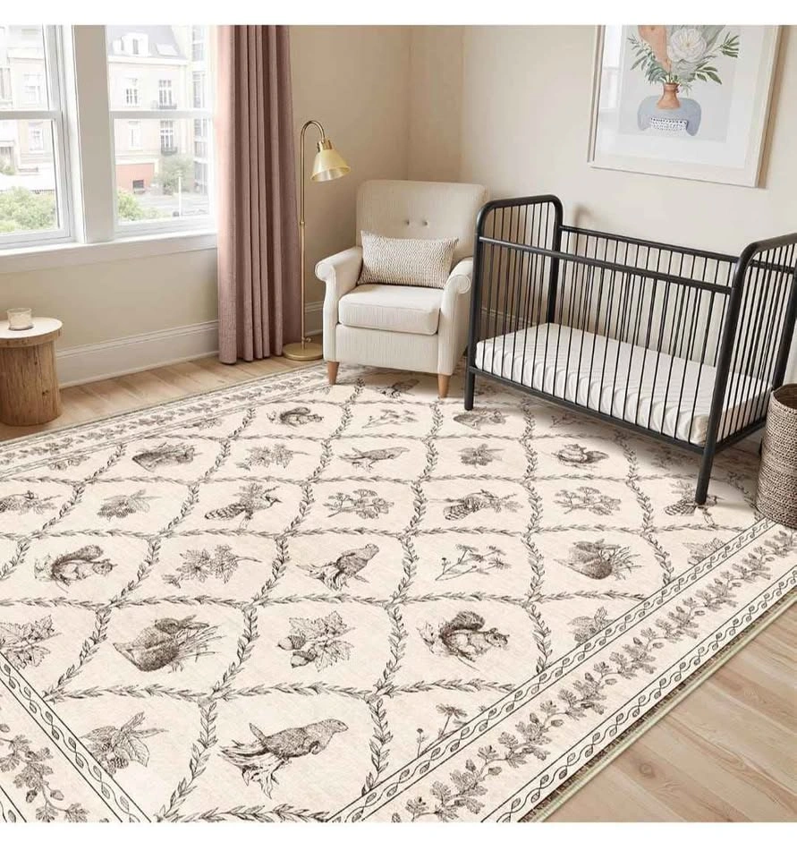 Brand new 8x10 Area Rug - Washable Vintage Boho Carpet - photo 3