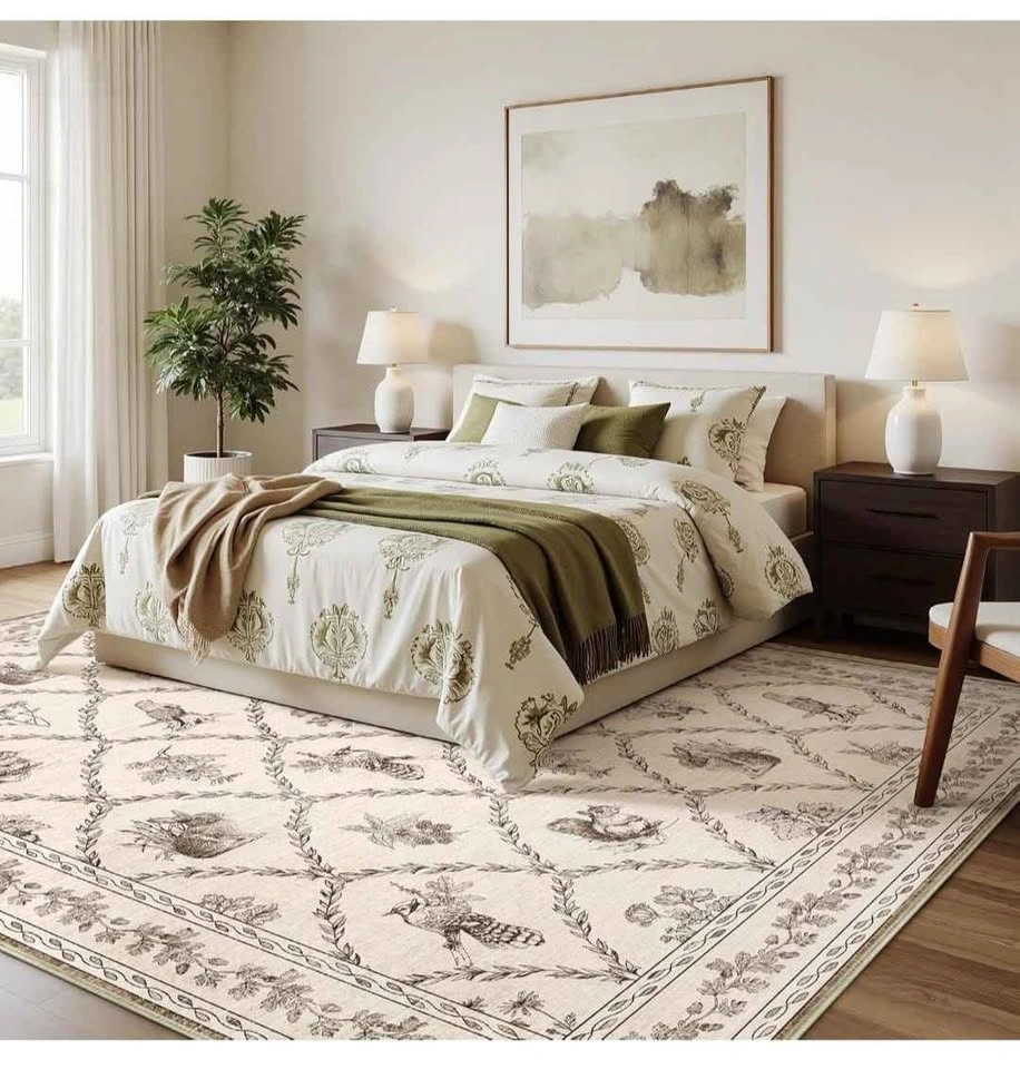 Brand new 8x10 Area Rug - Washable Vintage Boho Carpet - photo 5