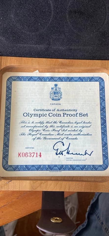 1976 Montreal Olympic Coin Proof Set - photo 2