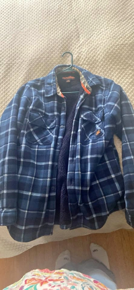 Realtree Sherpa-Lined Flannel Shirt Jacket