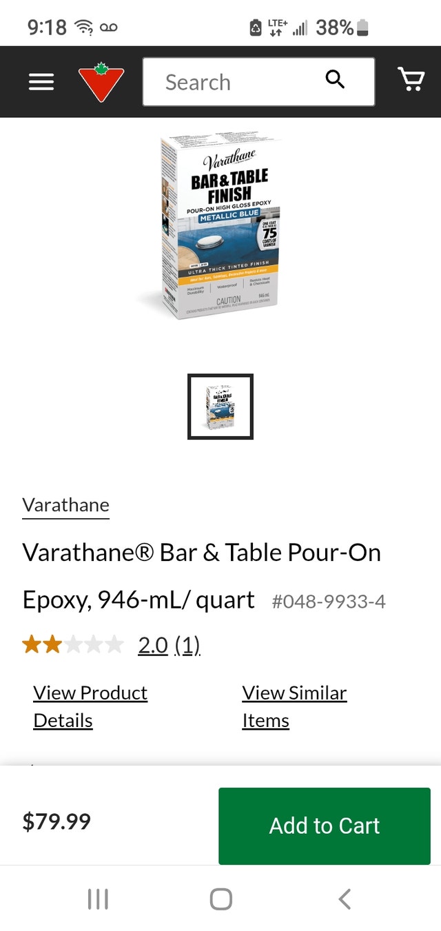 Bar Table Epoxy