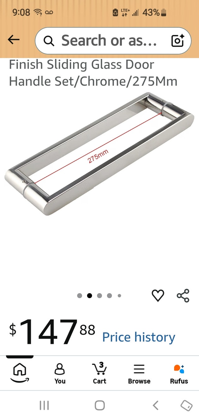 Maxx 16 inch Shower Door Handle - photo 2