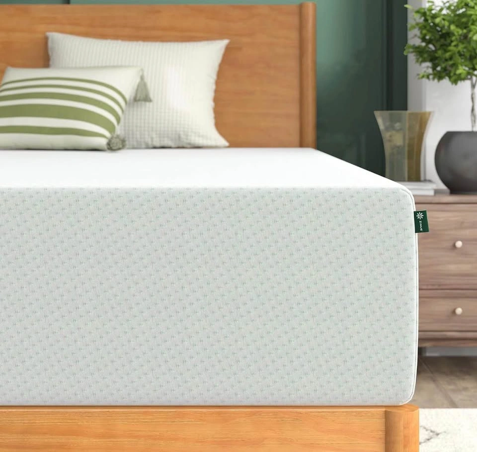 12 Inch Green Tea Memory Foam Mattress, Queen, Fiberglass Free - photo 4