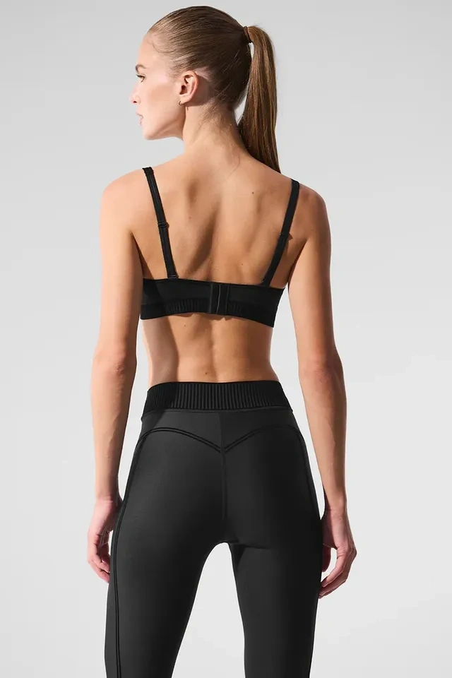 Alo Yoga Airlift Line Up Set - Black - XS (Bra & 7/8 Legging) - photo 5
