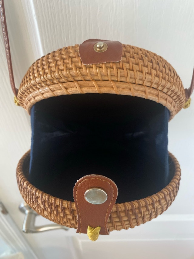Thai Rattan Round Crossbody Bag - photo 2