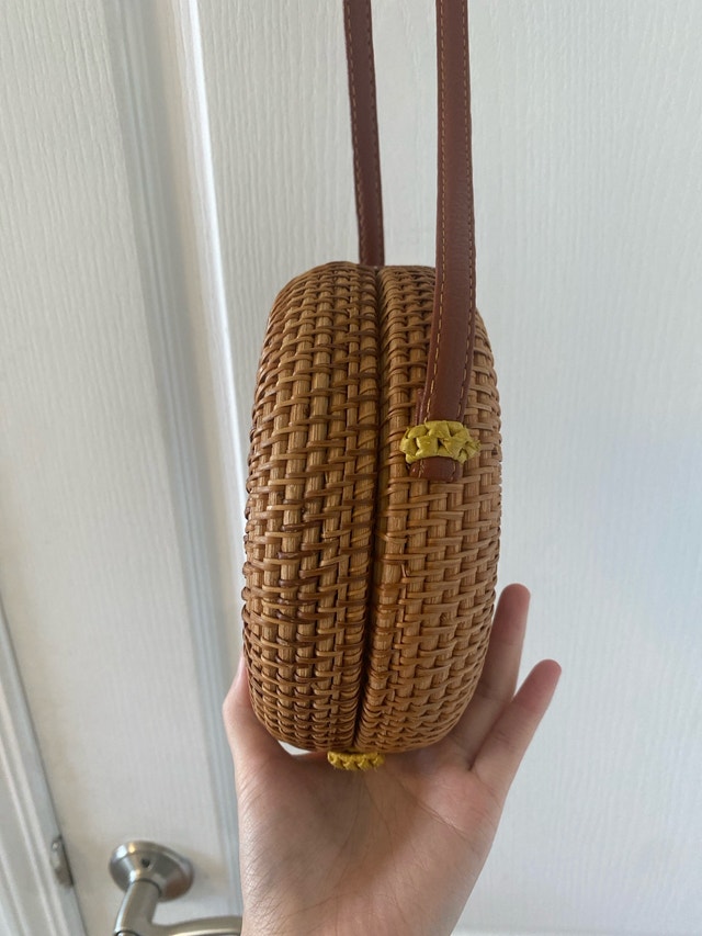 Thai Rattan Round Crossbody Bag - photo 3