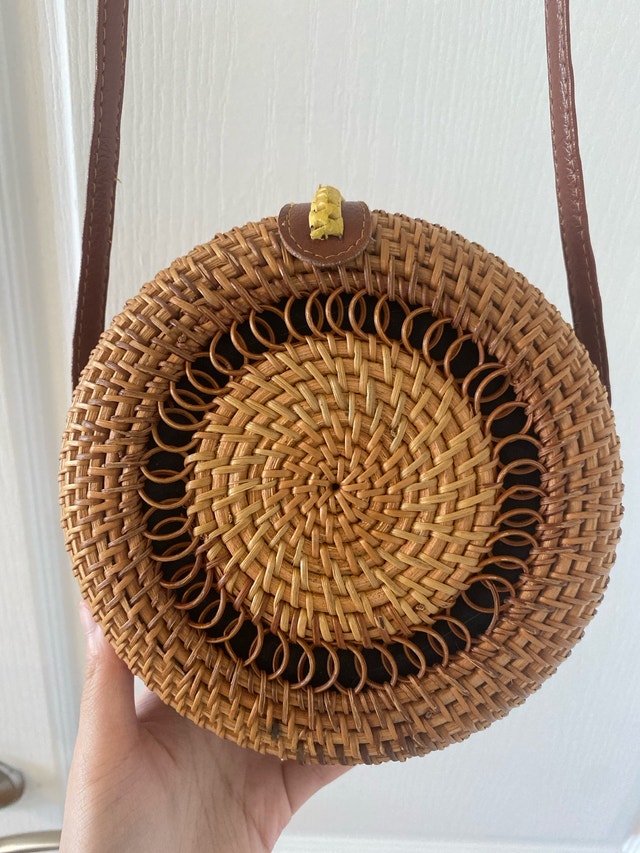 Thai Rattan Round Crossbody Bag - photo 4