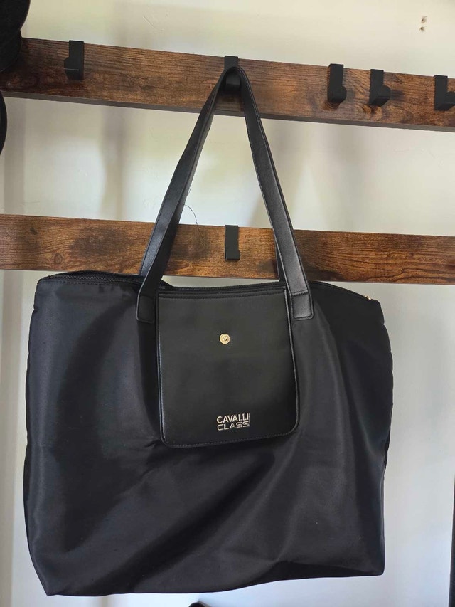 Cavalli Class Black Tote Bag