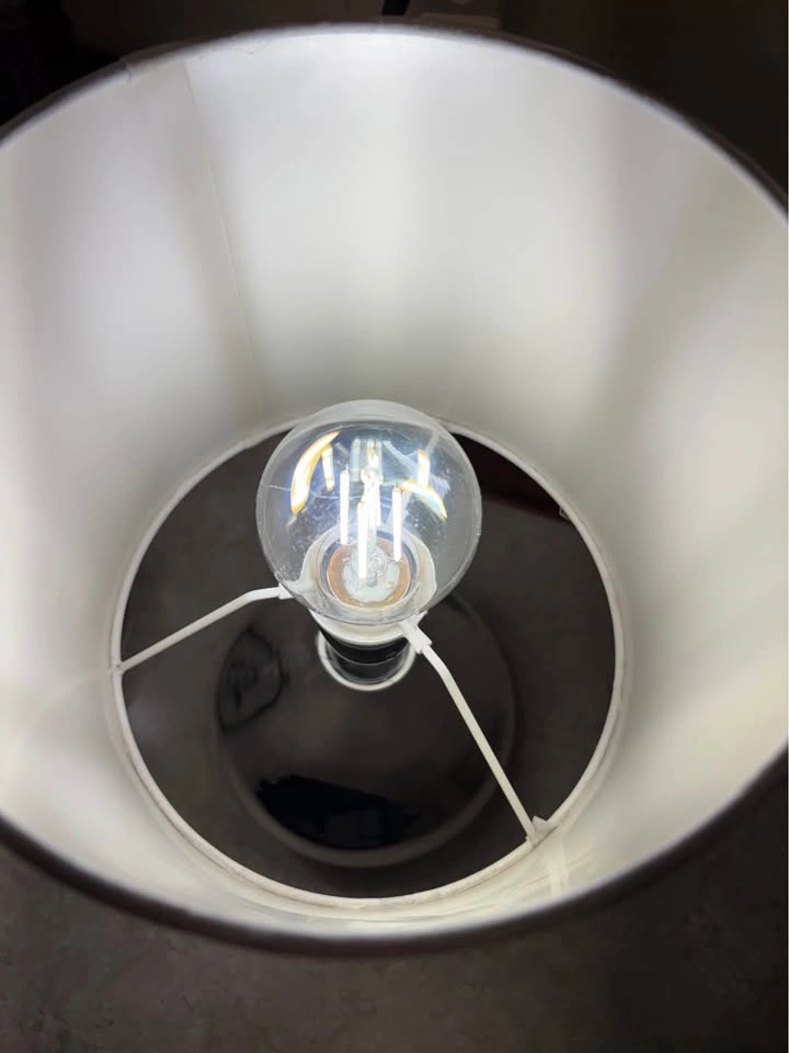 Pair of Contemporary Chrome Teardrop Table Lamps (14”) - photo 4