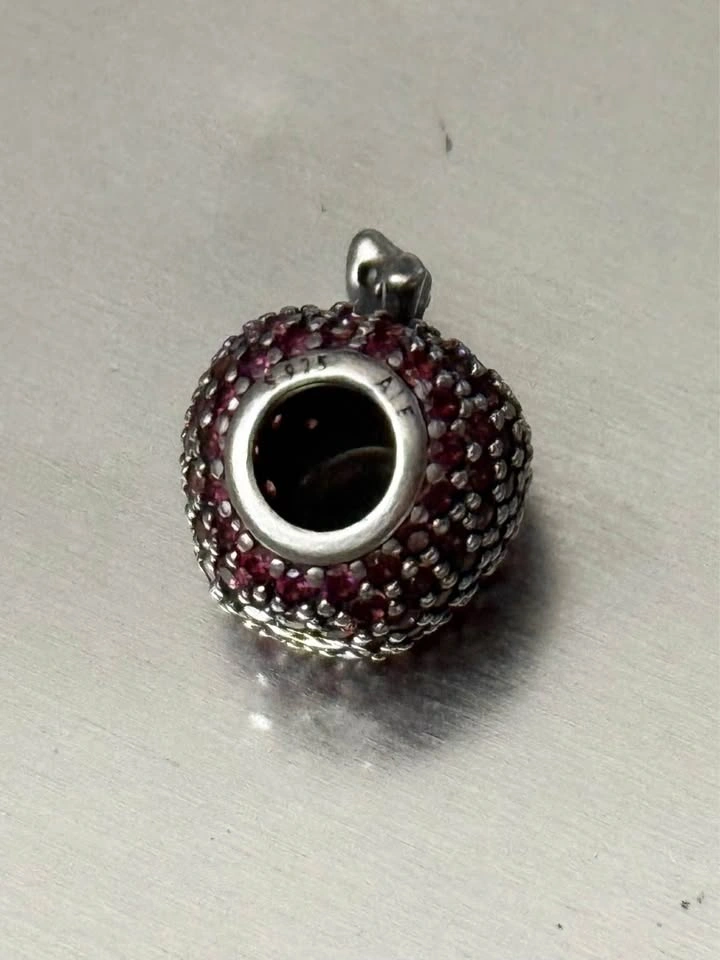 Pandora Red Pave Apple 🍎 charm - photo 3