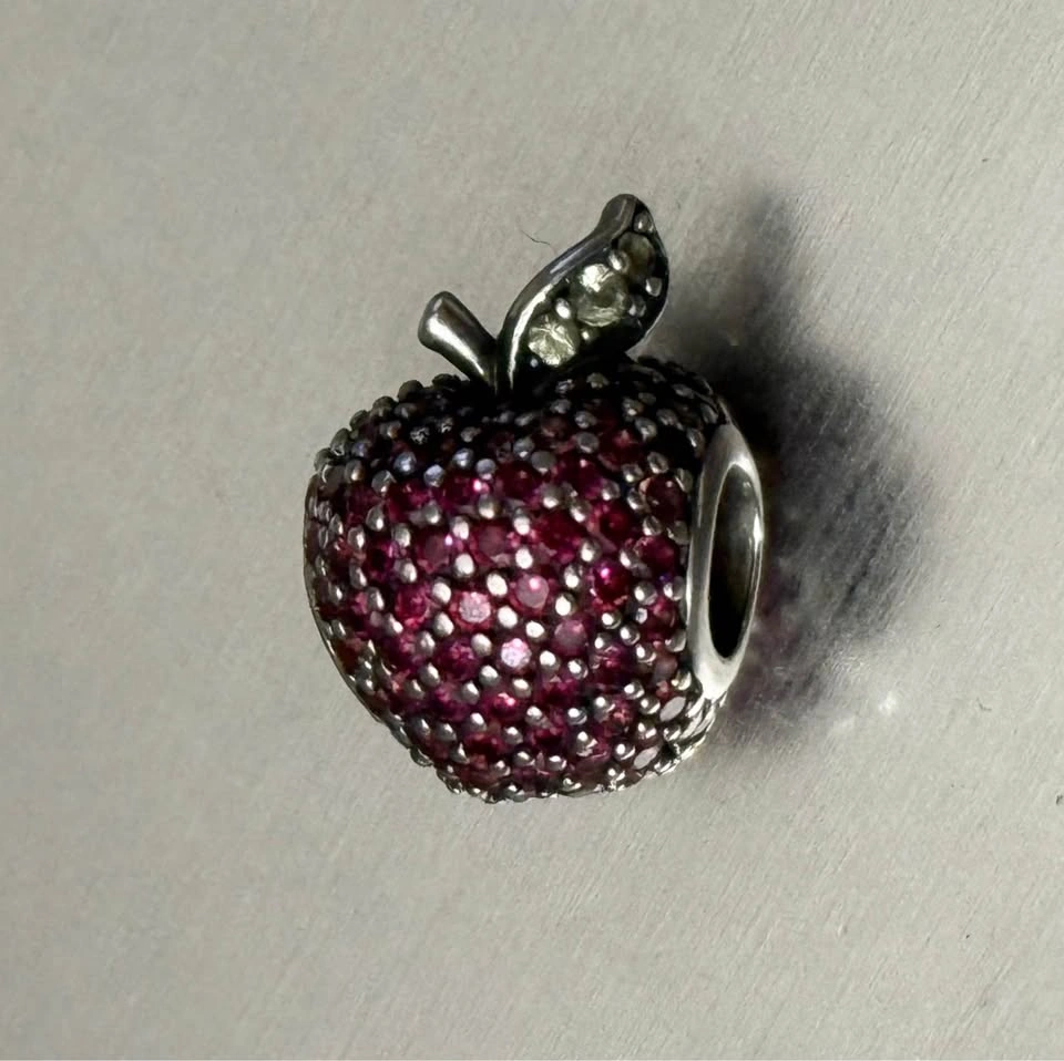 Pandora Red Pave Apple 🍎 charm - photo 4