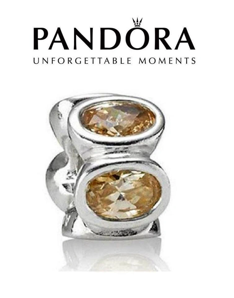 Pandora Champagne Zirconia Charm