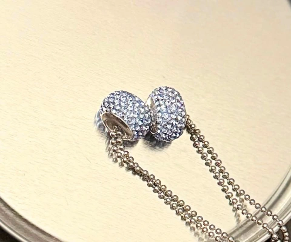 Pandora Pavé Inspiration Light Blue Crystal Beads