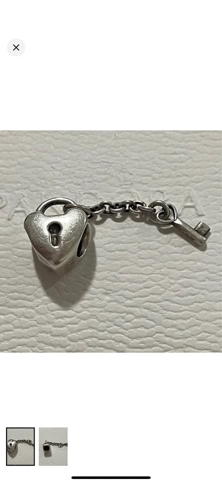 Pandora Heart Lock and Key Charm