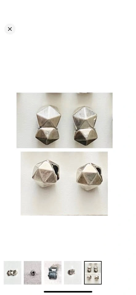 Pandora Geometric Studded Clips - photo 2