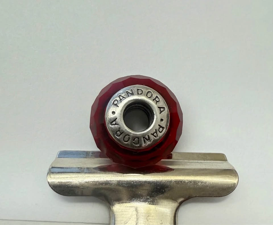 Pandora Red Faceted Murano Glass Charm - photo 3