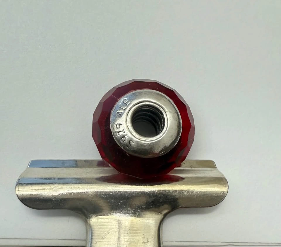 Pandora Red Faceted Murano Glass Charm - photo 4
