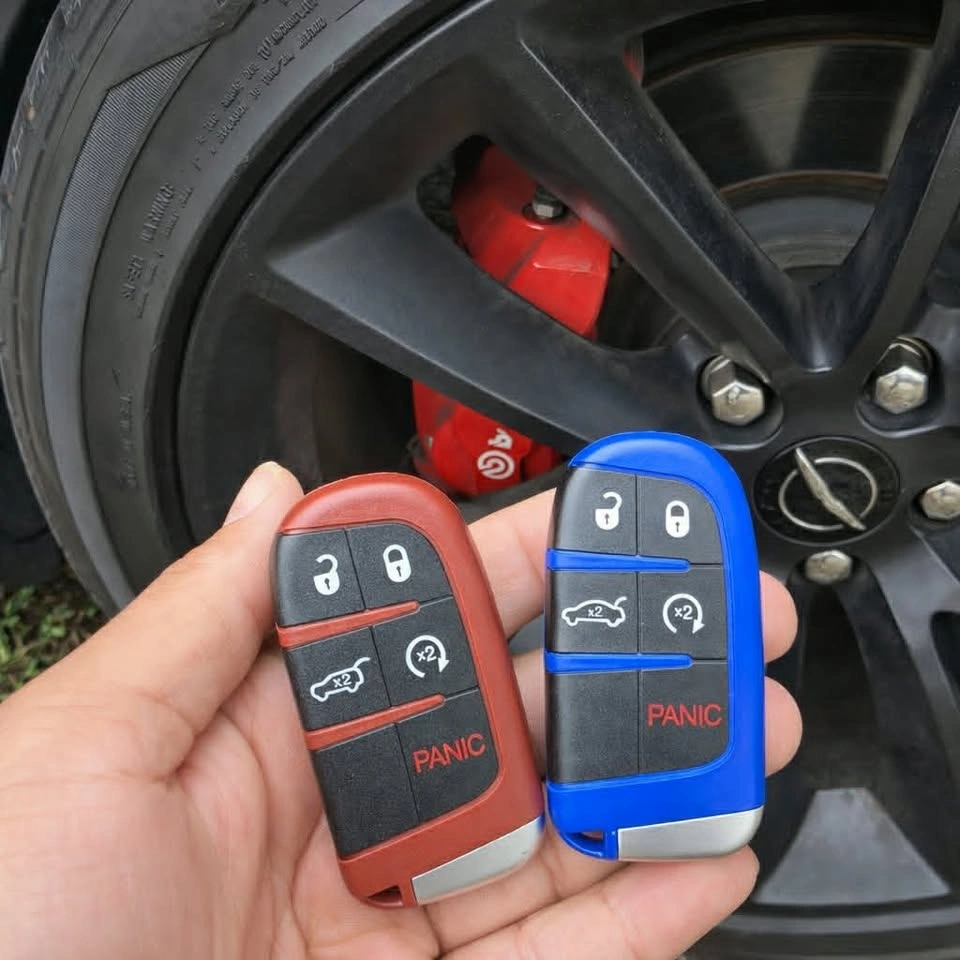 KEYS Red & Blue SRT Hellcat Smart Remotes - photo 3