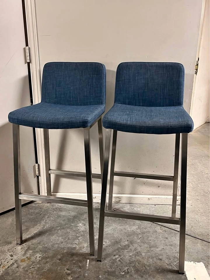 Two bar height chairs