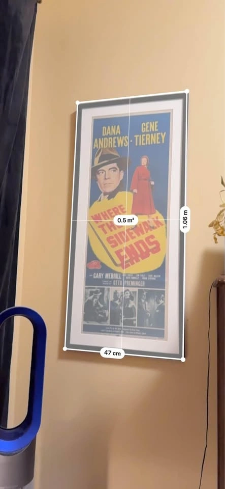 Vintage Film Noir Poster — Where the Sidewalk Ends (Original) - photo 3