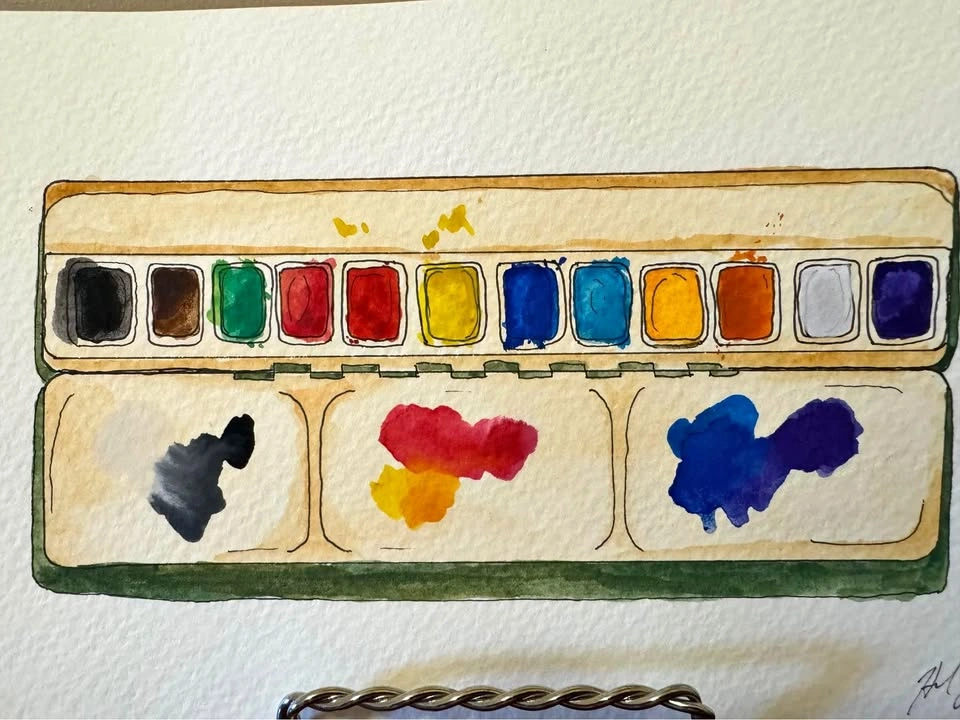 Original watercolour painting