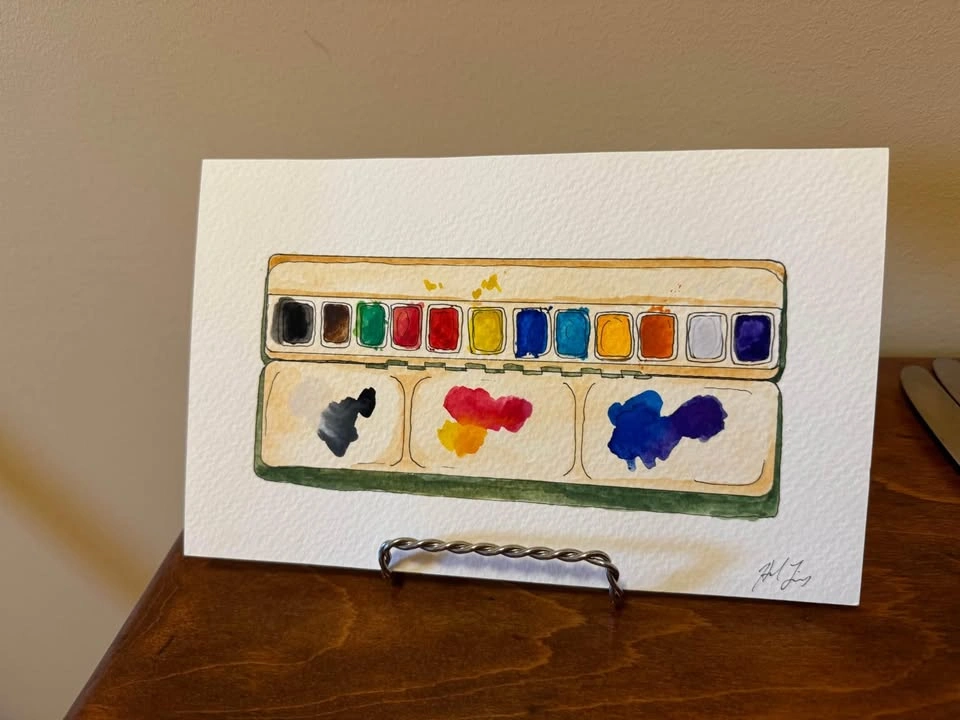 Original watercolour painting - photo 3