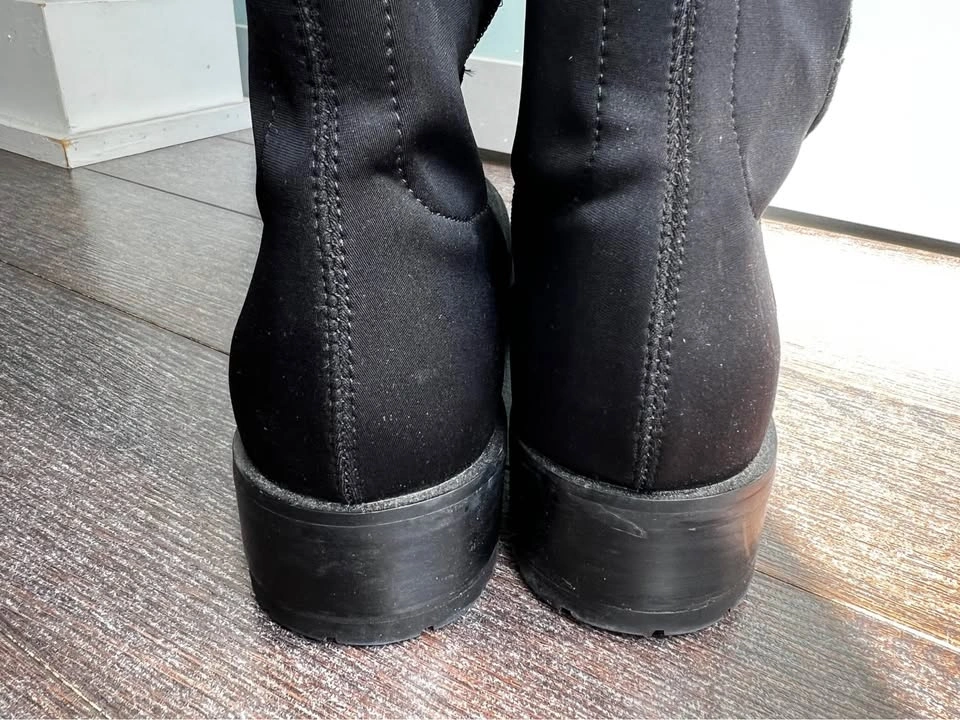 Saks Fifth Avenue Harrah Suede Stretch Knee-High Boots 8.5 - photo 5