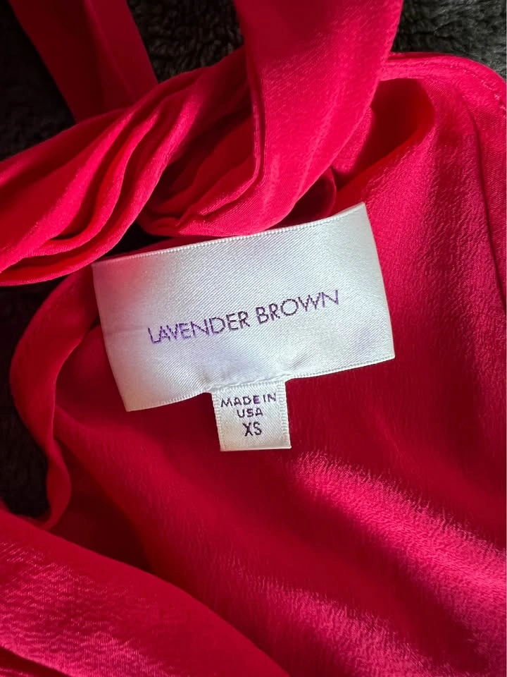 Lavender Brown Silk Top (XS) - photo 2
