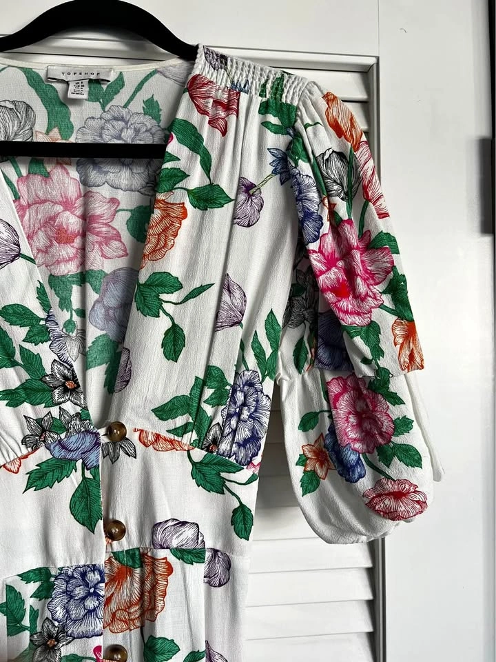 Top Shop Floral Button Up Dress (4)