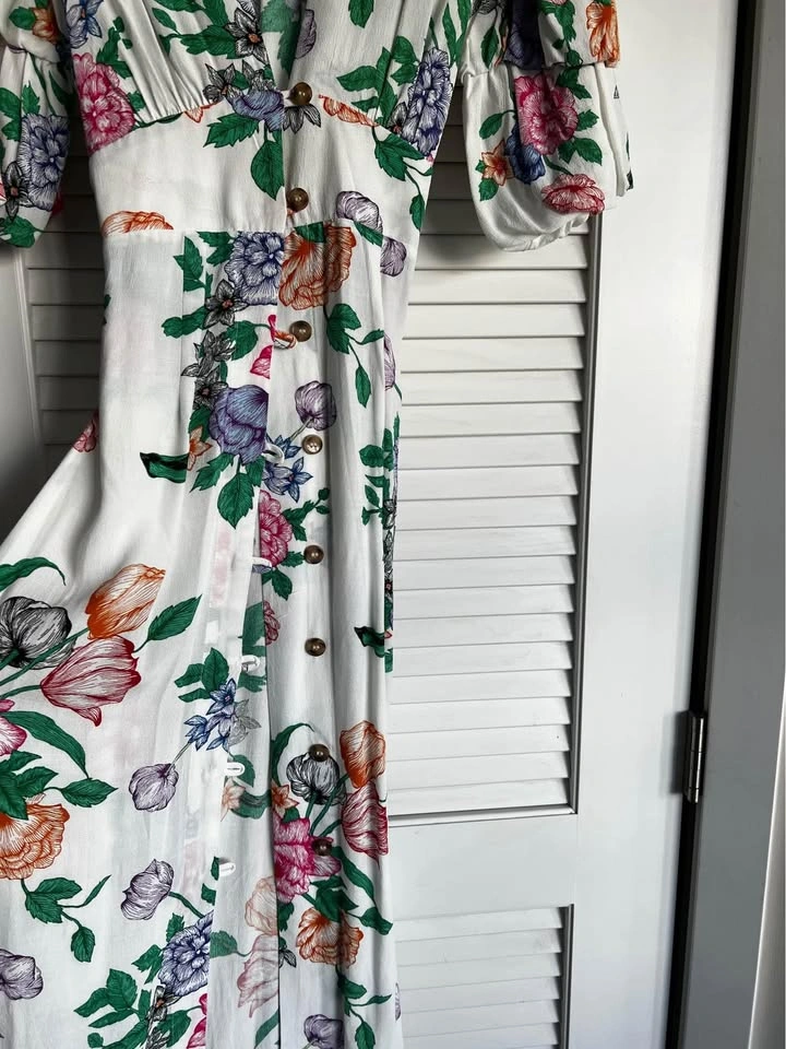 Top Shop Floral Button Up Dress (4) - photo 4